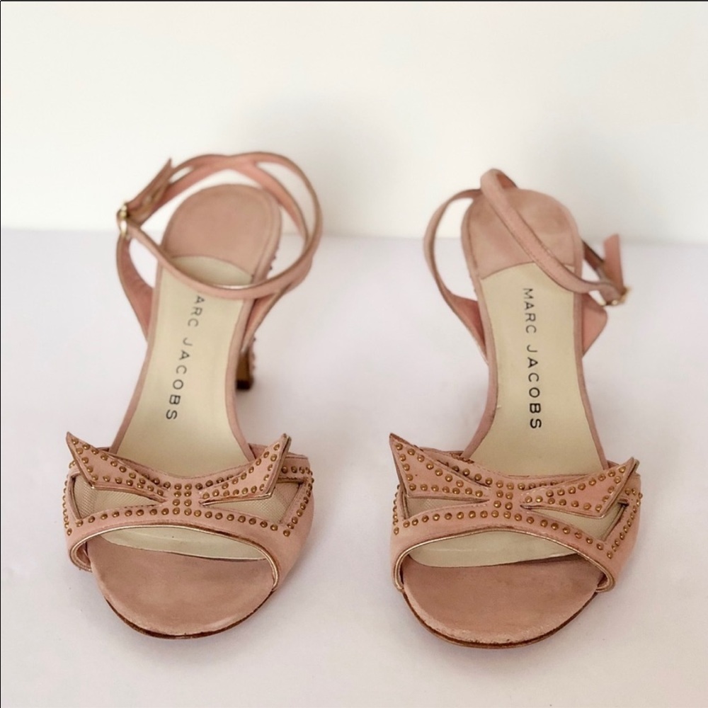 M. Jacobs Blush suede sandals. - Picture 3 of 4